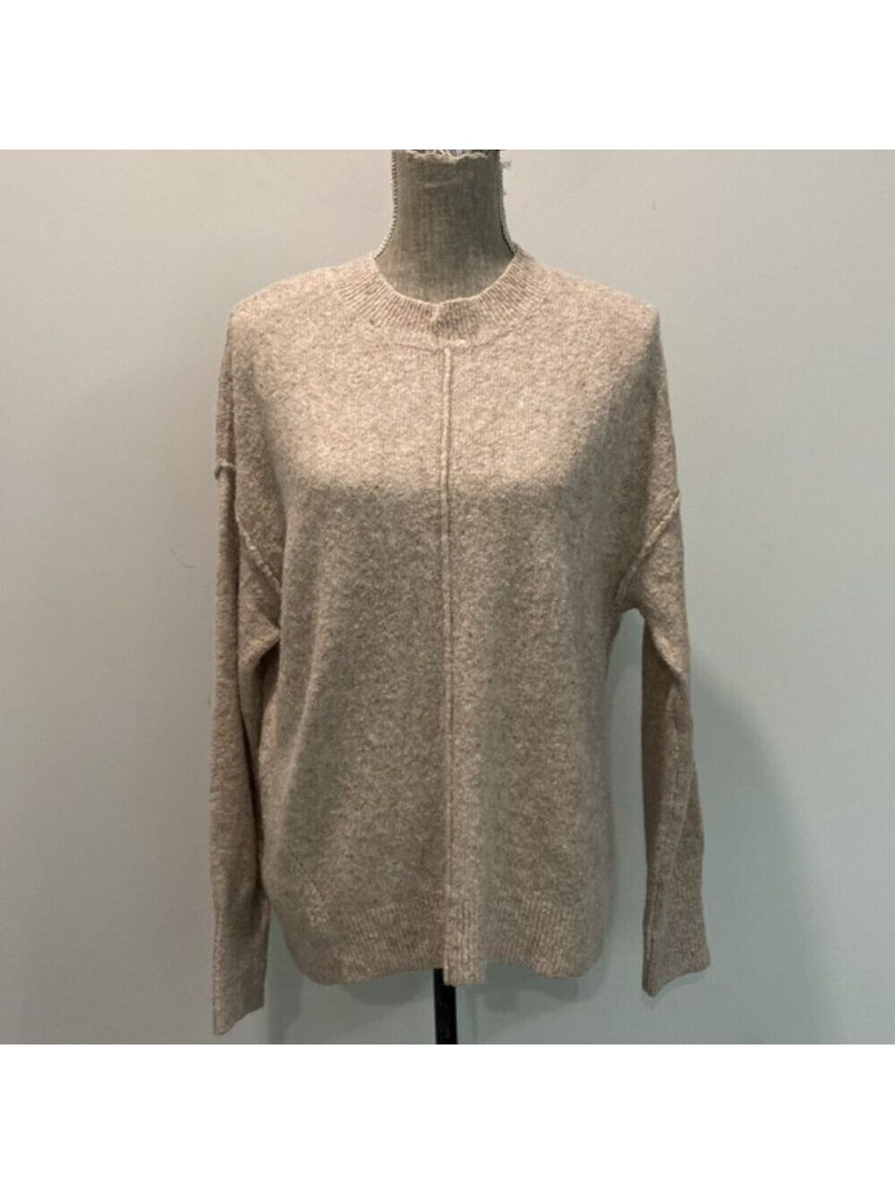 Roots Wool Sweater Oversized Jumper preppy Quiet Luxury - Picture 2 of 13